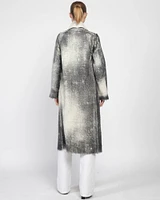 Marmo Effect Long Coat