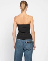 Bustier Open Back Top