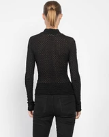 Mesh Lace Turtleneck