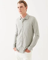 Overdye Button Front Shirt