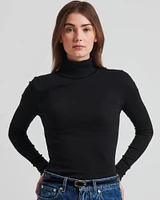 Long Sleeve Rib Turtleneck