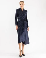 Long Sleeve Wrap Dress