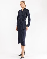 Long Sleeve Wrap Dress