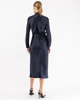 Long Sleeve Wrap Dress