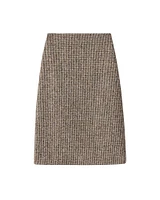 Cara Houndstooth Skirt