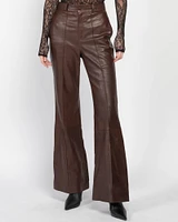 Leather Flare Pants