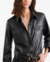 Ava Leather Shirt