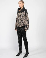 Reversible Embroidered Peacoat