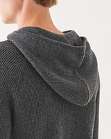 Merino Rib Hoodie