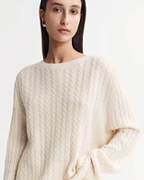 Oversized Cable Knit Sweater