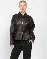 Fitted Leather Jacket