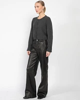 Relaxed Leather Trousers