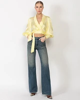 Silk Wrap Top