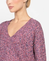 Marled V-Neck Sweater