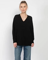 V-Neck Boyfriend Sweater