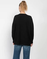 V-Neck Boyfriend Sweater