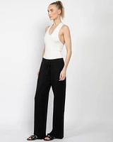 Straight Knit Wide Pants