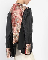 Single-Breasted Kimono Embroidered Blazer