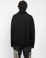 Uneven Zip Sweater