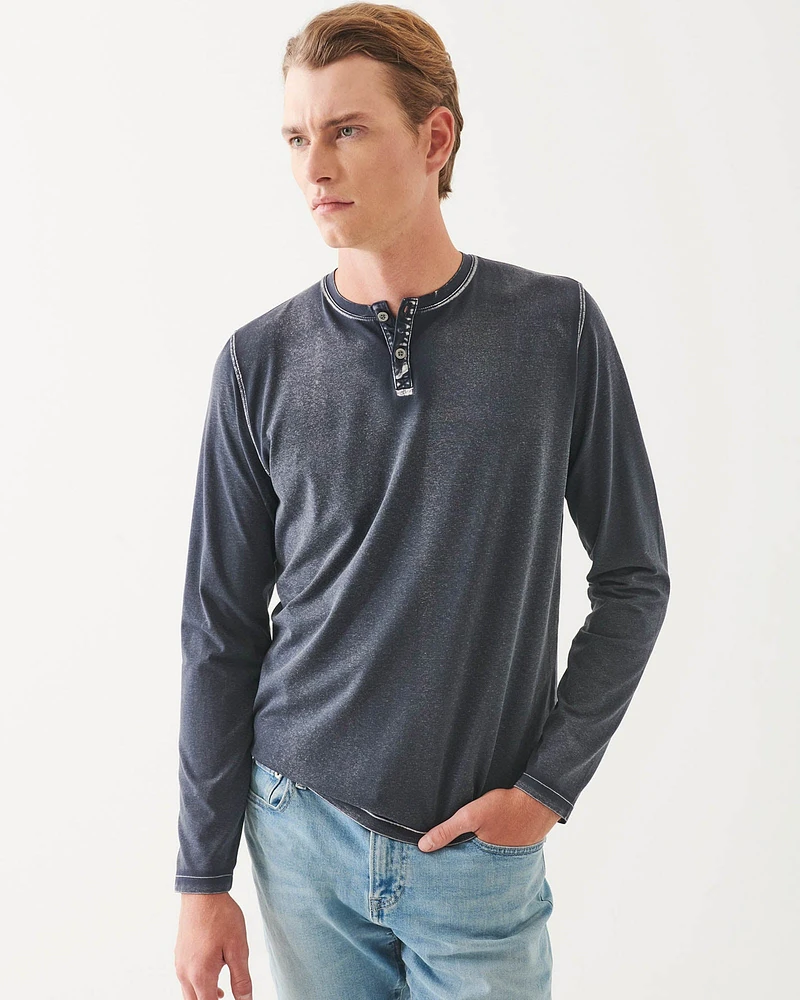 Long Sleeve Pima Vintage Henley