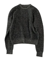 Mini Ribbed-Neckline Sweater