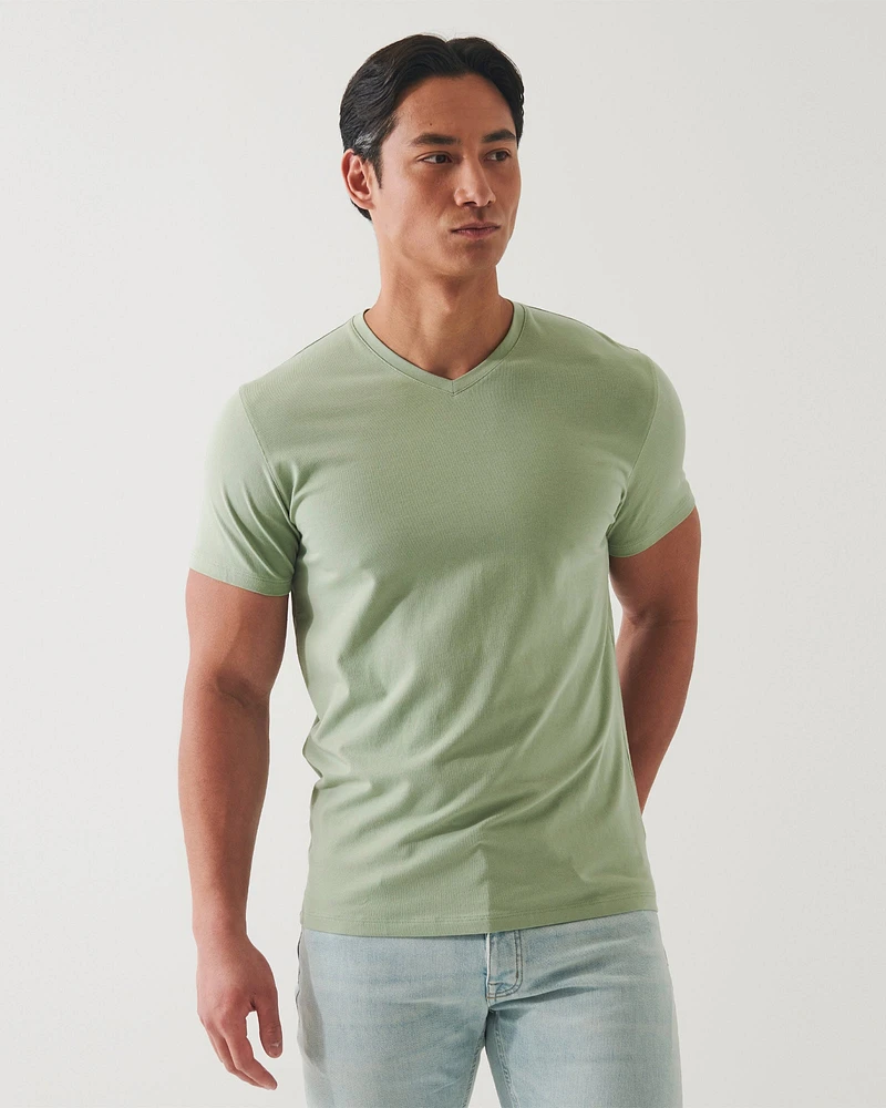 V-Neck Stretch Tee