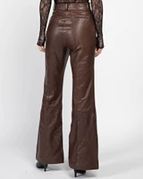 Leather Flare Pants