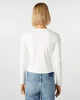 Slim Rib Long Sleeve Tee