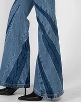 Darted Bootcut Jeans