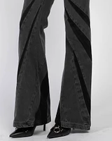 Darted Bootcut Jeans