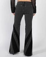 Darted Bootcut Jeans