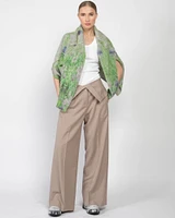 Wide Leg Fold Over Trousers