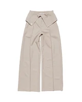 Wide Leg Fold Over Trousers