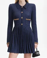 Knit Collar Mini Dress