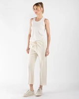 Wide Leg Cropped Sweatpants