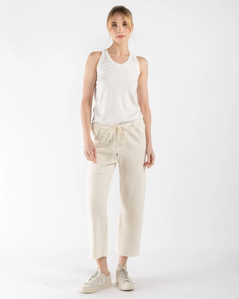 Wide Leg Cropped Sweatpants