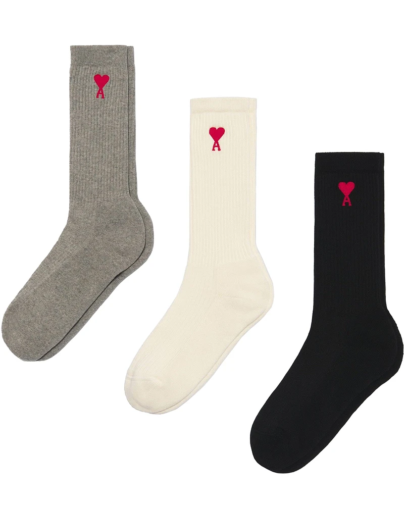 Three-Pack Ami De Coeur Socks