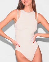 Strappy Ribbed Bodysuit