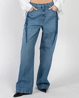 Slouchy Darted Jeans