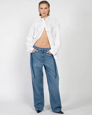 Slouchy Darted Jeans