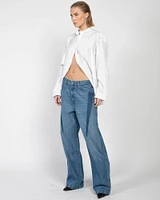 Slouchy Darted Jeans