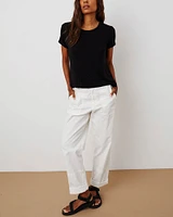 Linen Knit Short Sleeve Crew