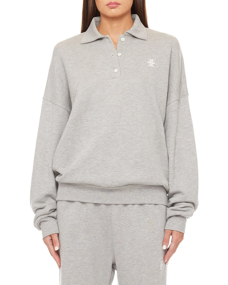 Oversized Polo Sweatshirt