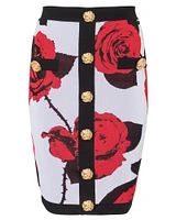 Roses Jacquard Skirt