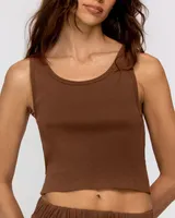 Cropped Scoop Tank