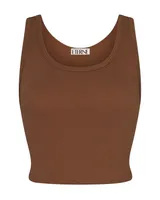 Cropped Scoop Tank