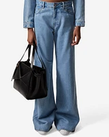 Wide Leg Denim Pants