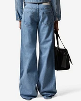 Wide Leg Denim Pants