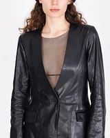 Leather Blazer