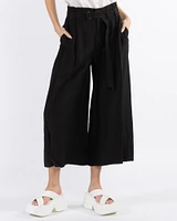 Wide Leg Belted Pants